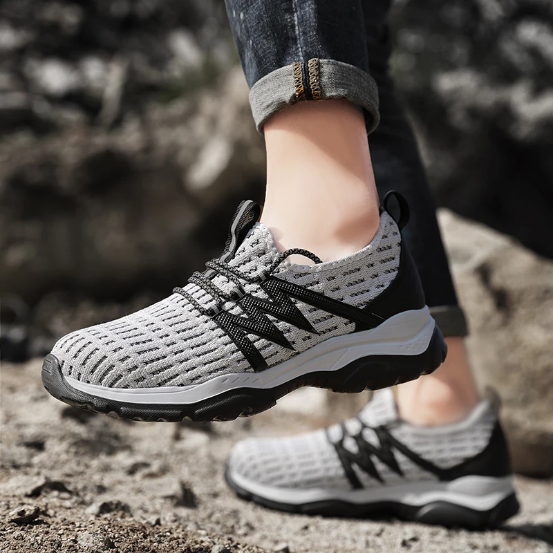 Men's Military Tactical Boots Army Boots Men Side Zipper Military Boots Men Anti-Slip Ankle Boots Work Safety Shoes Hiking Shoes - Image 3